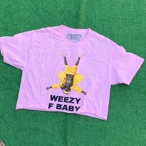 Lil Wynne Reason Pink Graphic Crop Tee - Weezy F Baby